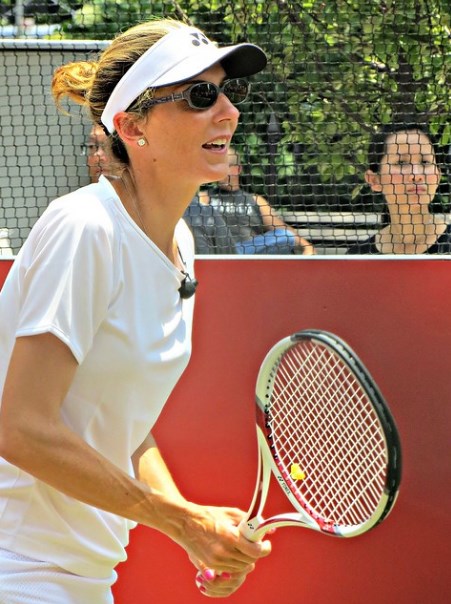 Photo Monica Seles taken by John Wisniewski extracted from flickr