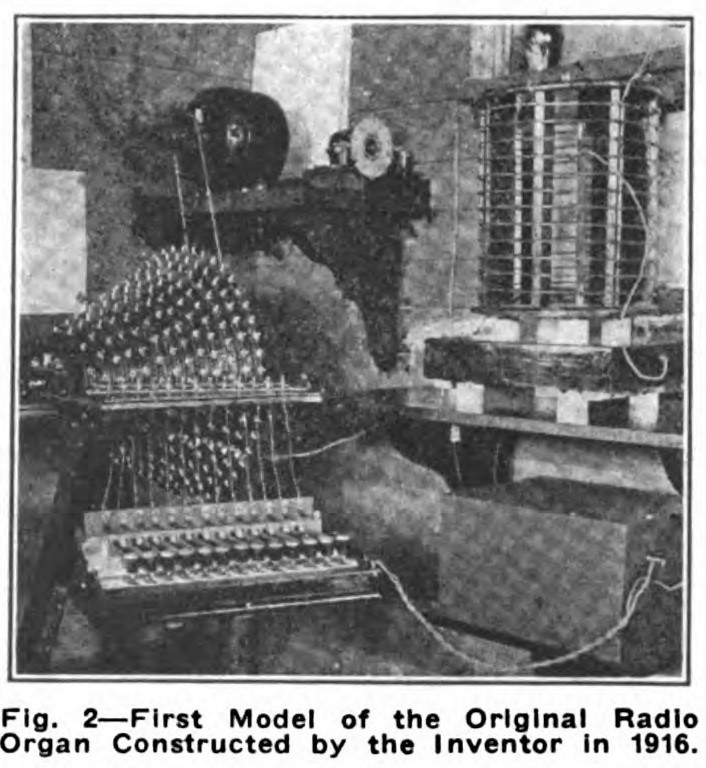 A one-octave early Prototype of the Wireless Organ